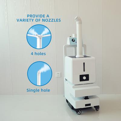 China Medical Treatment All Hospital Round Auto Spray Obstacle Avoidance Automatically Bypass Robot Disinfection Equipment Sterilization Robot for sale