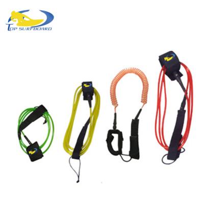 China OEM TPL0001 Coiled and Straight Plastic Colored or Customized Bodyboard Leash for Sale for sale