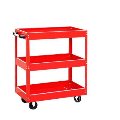 China Workshop Movable Multifunctional Steel Trolley Cart Cabinet Tool Repair Steel Tool Cabinet for sale