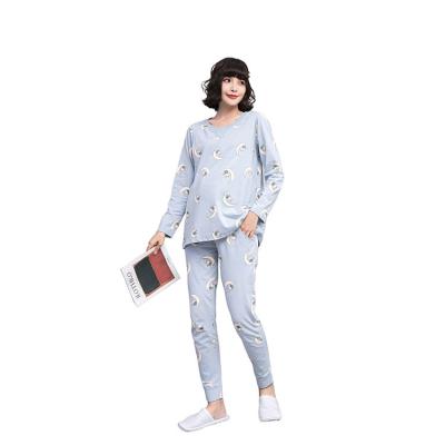 China Summer Maternity Wear Breathable Pajamas Nursing Nightgowns Lactation Feeding Wear Loose Style For Pregnancy Clothes for sale