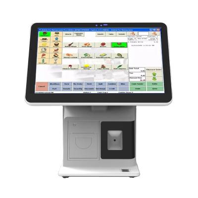 China SDK dual screen 15 inch restaurant retail cash register touch screen pos system for sale