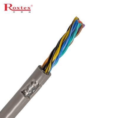 China Overhead products RVVPS custom cheap twisted pair signal shielded cable factory supplier PVC new uncoated / insulated tinned copper wires for sale