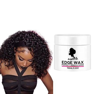 China ARGANRRO Exclusive Organic Or Private Label No Flaking Biotin Wax Edge Control For Black Hair With 100 Pcs Bags For Free for sale