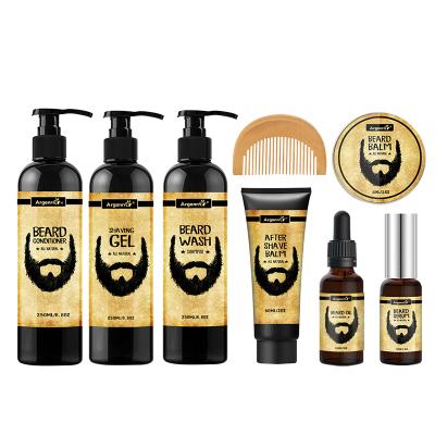 China ARGANRRO Refreshing Stock Items Non Sulfate Alcohol Free Natural Beard Care Set For Men for sale