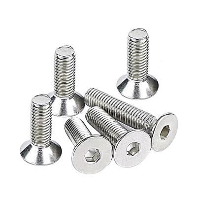 China Truss Newest High Quality 304 Stainless Steel Allen Head Screw With Flat Head Socket Head Cap Countersunk Screws for sale