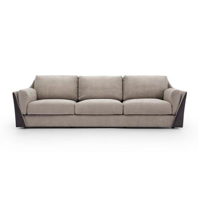 China Cheap price simple design living room sofa home furniture 3 seater reclining modern sofa for sale