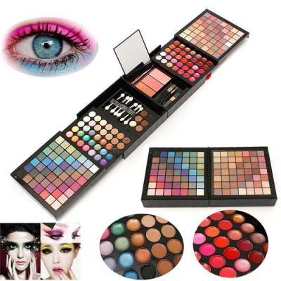 China Waterproof 177 Colors Sombra De Ojos Waterproof Long Lasting Eyeshadow Professional To Blush Set Matte Eye Shadow Lip Gloss Makeup Set for sale