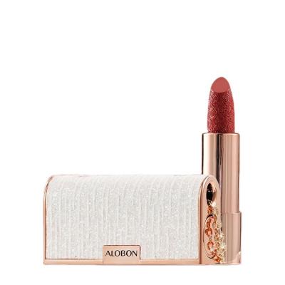 China ALOBON Waterproof Customize Brown Diy Matte Lipstick Matte Brush Palette Private Label Makeup Waterproof Cosmetic Sets for sale