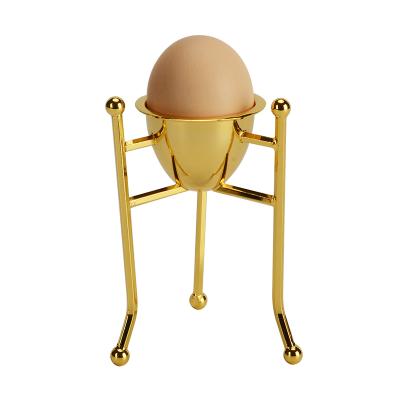 China Viable Japanese Teppanyaki Steamed Egg Rack For Restaurant Egg Rack Gold Three Leg Steamed Egg Tray for sale