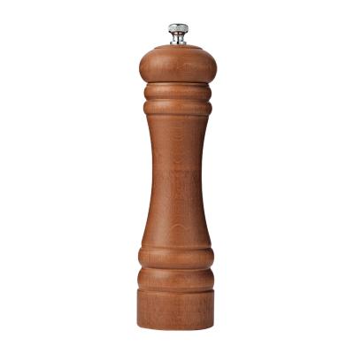 China Sichuan Pepper Mill Manual Operation Teppanyaki Pepper Burnisher Solid Wood Pepper Grinder for sale