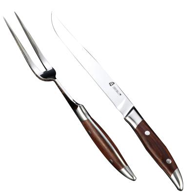 China 2022 HOT Stocked Steak Knife And Forking Western Food Teppanyaki Knife And Fork Sets For Japanese Restaurant for sale