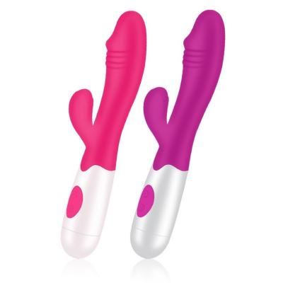 China Wholesale 30-frequency Vibration Lithium Battery (AC 1.5V) G Spot Dildo Personal Vibrator For Female Sex Toys 10 Modes Waterproof Adult Pussy Massage for sale