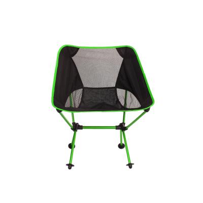 China Brand New Factory Outdoor Portable Lightweight Folding Camping Chair Moon Chair Eco-friendly Aluminum Frame for sale