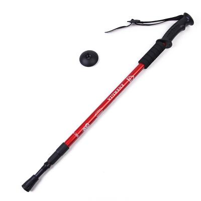 China Durable Cane Chair Portable Walking Stick Trekking Pole Customizable Tripod Outdoor Camping Hiking Hiking Tools for sale