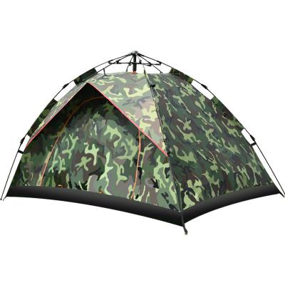 China Factory Direct Sale Durable Sturdy Outdoor Camping Tent 3 People 3-4 People Thickened Single Layer Waterproof for sale