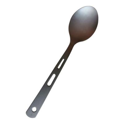 China Eco-friendly Titanium Spoon Outdoor Camping Tableware Portable Pure Titanium Spoon MO10 for sale