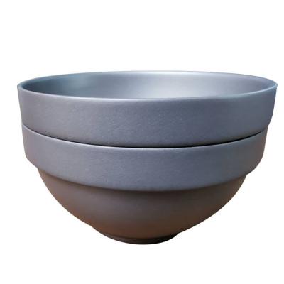 China Outdoor Durable Portable Double-Layer Bowl Camping Pure Titanium Bowl MO19 for sale