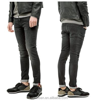 China 2021 Wholesale Custom Fashion New Fashion Black Slim Fit Men's Breathable Jeans for sale