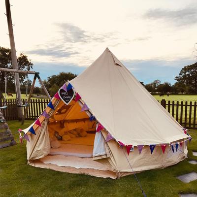 China Outdoor Entertainment ENCOURAGE Heavy Duty Luxury Cotton Canvas Bell Tent UK Glamping Tent for sale