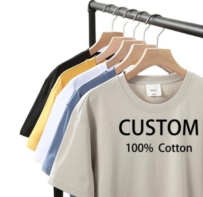 China Anti-wrinkle wholesale cheap casual unisex multi empty custom t-shirt factory price street style color logo men's t-shirt for sale