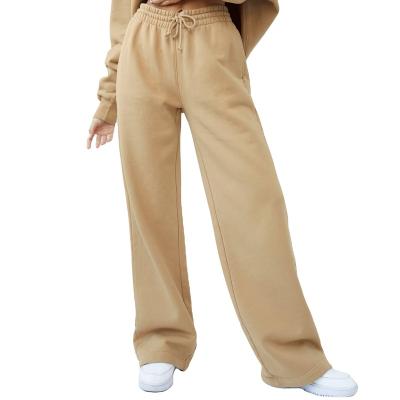 China Hot Selling Terry Anti-Wrinkle Leg Oversized French Wide Leg Loose Track Pants Women's Jogger Sweatpants for sale