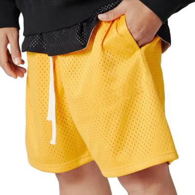 China Anti-wrinkle 2021 running quick-drying mesh basketball shorts summer men's custom logo mesh shorts for sale