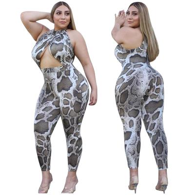 China 2021 New Arrivals Club Wear Overalls 4X 5X Overalls Sexy 2 Pieces Anti-pilling Sets Plus Size Women Clothing for sale