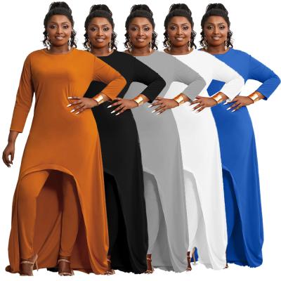 China Wholesale Breathable Autumn Breathable Solid Knitted Sexy long Bodycon casual dresses women clothing plus size dress for sale