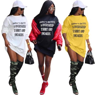 China Anti-Wrinkle New Arrivals Streetwear Sports Classic Causal Letter Stretching Plus Size Hot Dress for sale