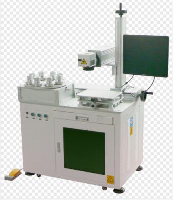 China Garment Shops LED Bulb Laser Rotary Marking Printing Machine Automatically For Plastic Logo for sale