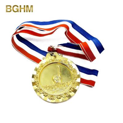 China Wholesale Europe Blank Metal Marathon Sports Medals Custom Swimming Medal With Ribbon for sale