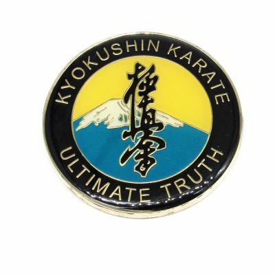 China Custom Zinc Alloy Europe Die Casting Enamel Karate Challenge Coins, Sports Souvenir Coins for sale