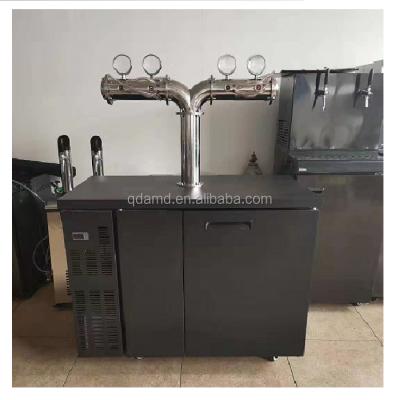 China Automatic draft beer dispenser kegerator cooler machine with 6 US 1/6 slim keg for 310L cooling beer keg for sale