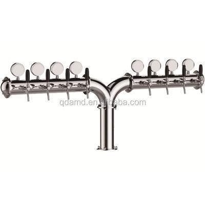 China Pub Y Type Led Stainless Steel Draft Beer Tower For Bar / Pub for sale