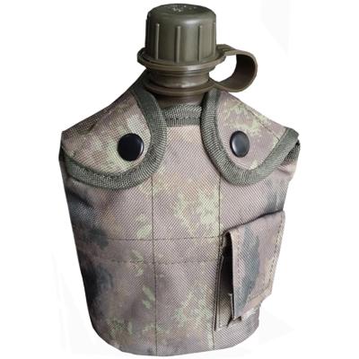 China Lightweight Desert Camouflage Militiaportable Survival Tools Outdoor Military Water Kettle Drinks Bowl Aluminum Water Container for sale