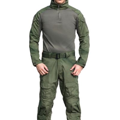 China Anti-static Field Combat Suit Green Frog Army Camouflage Suit Men's Military Tactical Uniform Summer Clothing for sale