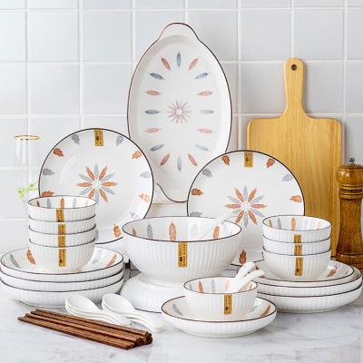 China Manufacture Porcelain Dinner Sets Disposable Wholesale Ceramic Dish 43 Pieces White Dinnerware Set for sale