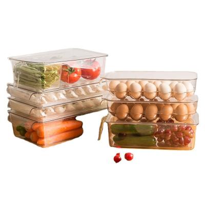 China Sustainable Refrigerator Food Storage Container With Lids Removable Plastic Refrigerator Storage Containers for sale