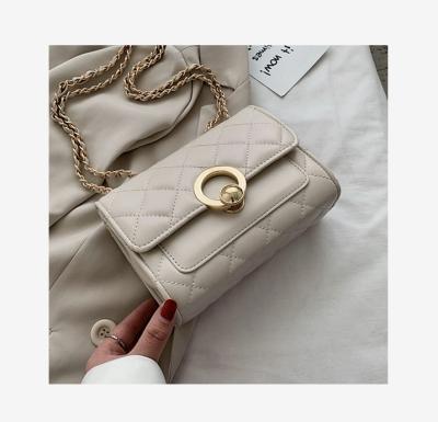 China 2022 new fashionable rhombus all-match chain one-shoulder fashionable chain messenger bag summer ladies summer small square ba for sale