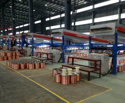 China Construction worksÂ   HXE-40H Tubular Copper Wire Annealing Machine , Series Copper Conduit Annealing Machine for sale