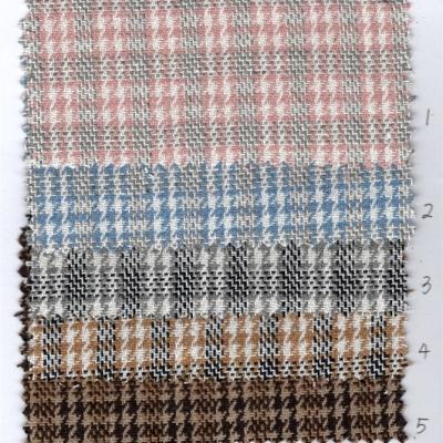 China Anti Pill For Women Wool Fabric Fashion Design Europe Jacket Plaid Rayon Technics Style Pattern New for sale