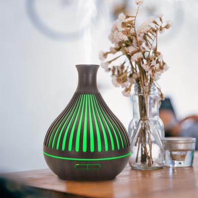 China Auto Shut-off Custom wooden aroma Humidifier Ultrasonic Wood Grain Aromatherapy Essential Oil Diffuser for sale