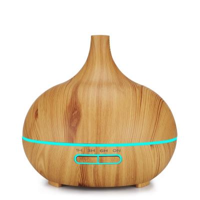 China Auto Shut-off Colorful Fragrance LED Lights Ultrasonic Wood Air Aromas Essential Oil Humidifier Diffuser for sale