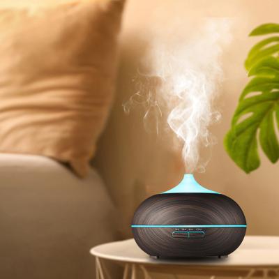 China Auto Shut-off Manufacturer Wholesale wood grain Aroma Diffuser USB Air Humidifier Aroma Diffuser With Night Light For Desktop for sale