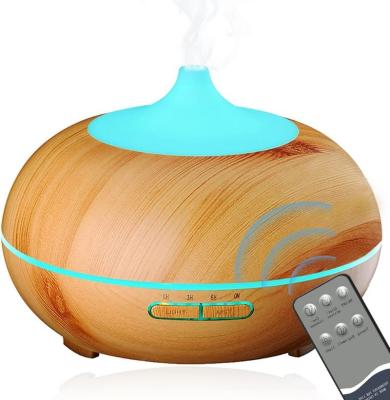 China Auto Shut-off 500ml wood grain Essential Oil Diffuser Air Purifier Spa Ultrasonic Aroma Diffuser Humidifier for sale