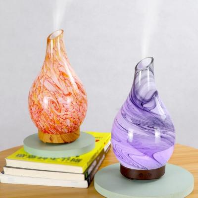 China Auto Shut-off 3D Glass Good Price Aromatic Ultrasonic Aromatherapy Air Freshener Diffuser for sale