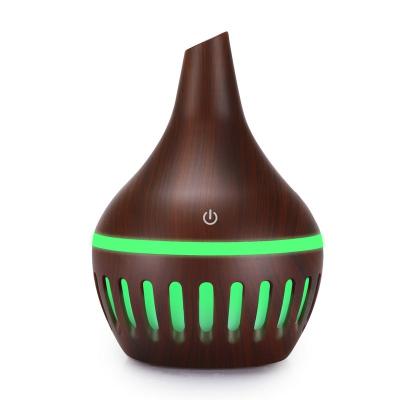 China Hotel OEM Multifunctional Mini Ultrasonic Cool Mist Humidifier Wood Diffuser for sale