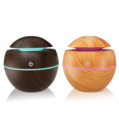 China Auto Shut-off OEM Multifunctional Mini Ultrasonic Cool Mist Humidifier Wood Diffuser for sale