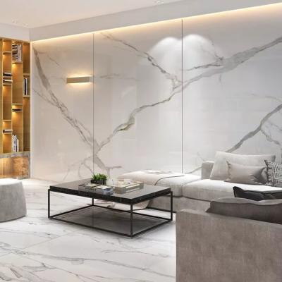 China Modern On Sale Italian Carrara Design Furniture Sintered Stone Tiles As Background Wall 1200x2700mm / 48