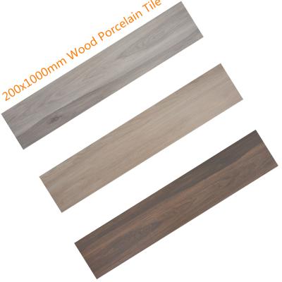 China Rustic Tiles 200x1000mm Matt Outdoor Non-Slip Wood Look Effect Porcelain Tiles for sale